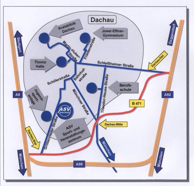 Plan von Dachau