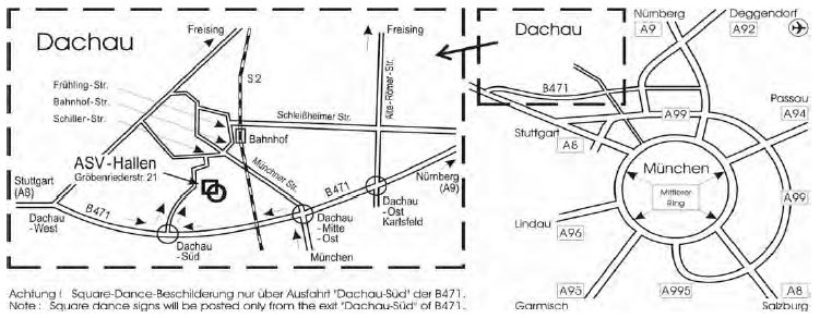 Plan von Dachau