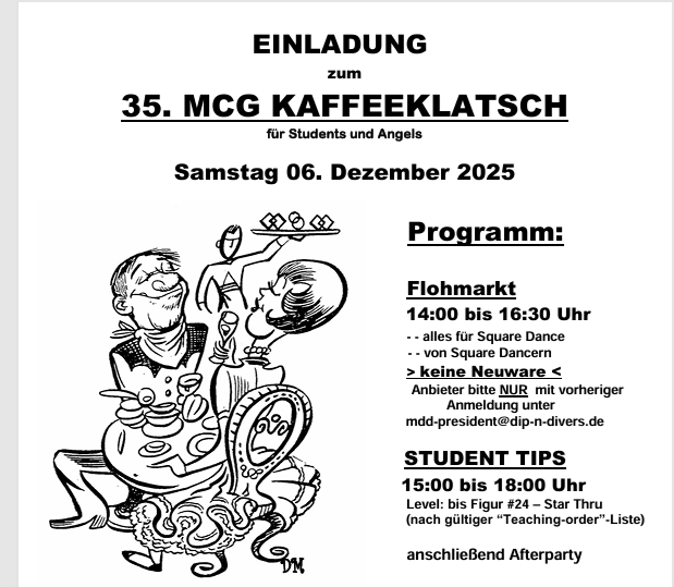 Flyer zum Kaffeeklatsch für Students